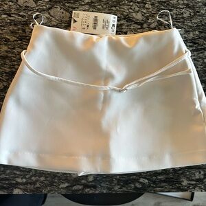 Zara White Mini Skirt